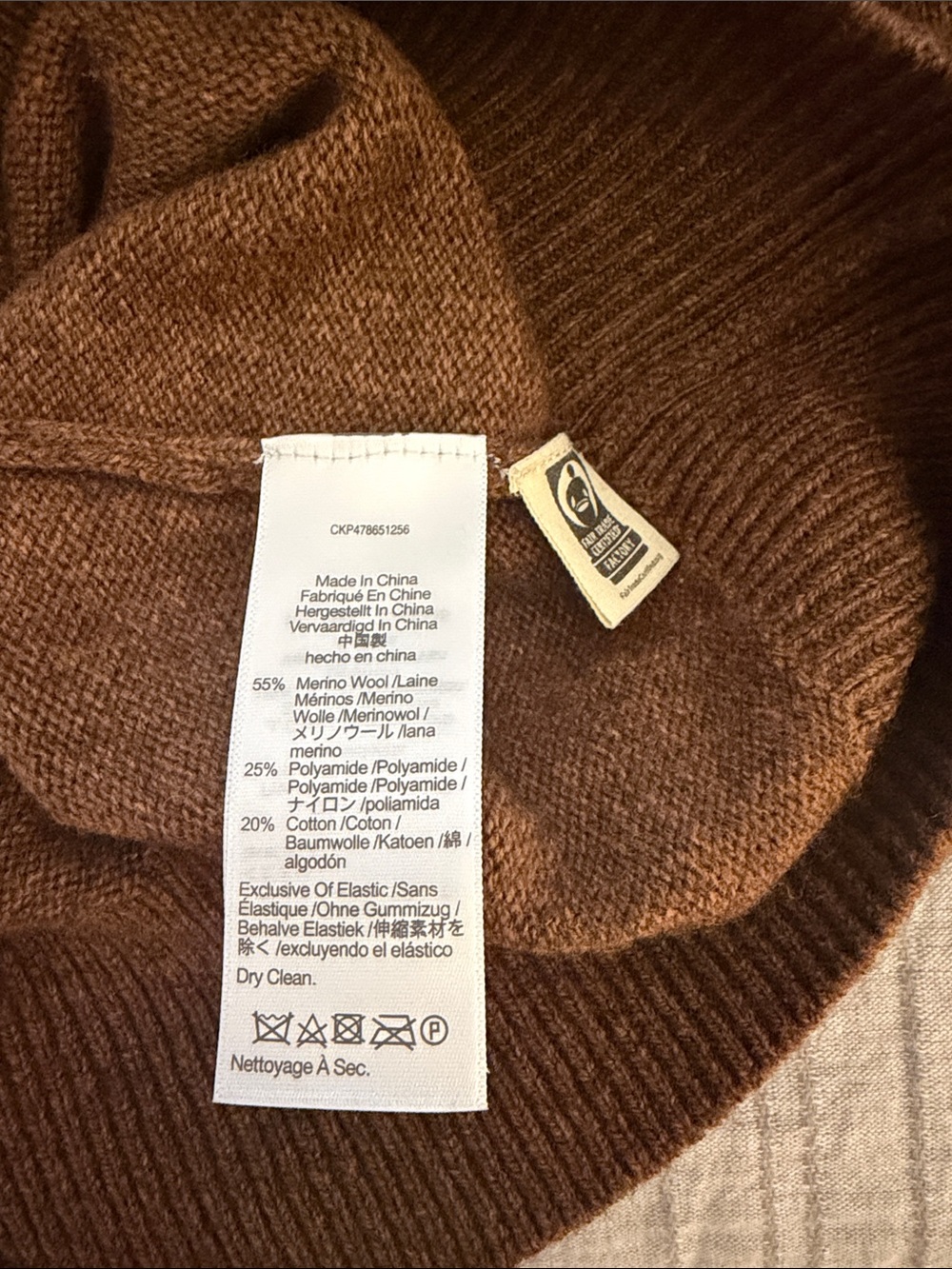 Madewell Chestnut Brown V-Neck Button Cardigan - Picture 6 of 6